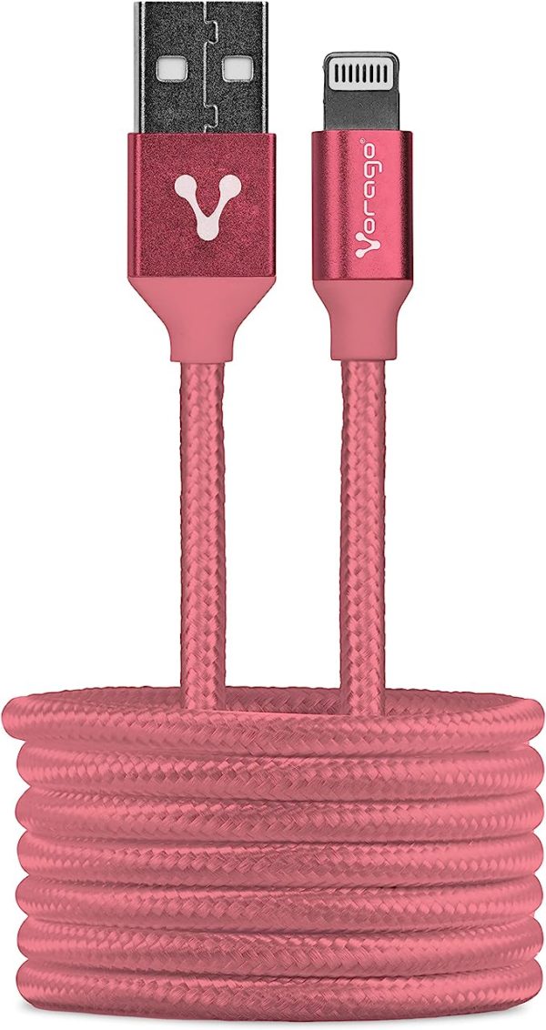 Cable Vorago Cab 119 Rosa Usb Apple Lightning 1 Metro Rosa Bolsa - CAB-119_ROSA