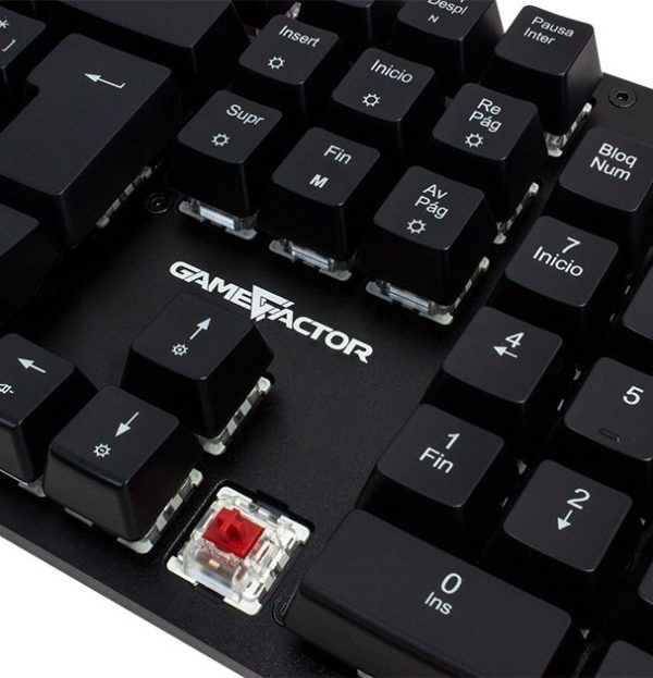 Teclado Gamer Game Factor KBG400 - Alámbrico - Multimedia - RGB - Switch Rojo - KBG400-RD - Imagen 2