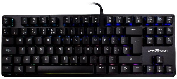 Teclado Mecánico Vorago Game Factor Kbg500 Alámbrico Usb Switch Rojo Rgb Negro - KBG500-RD