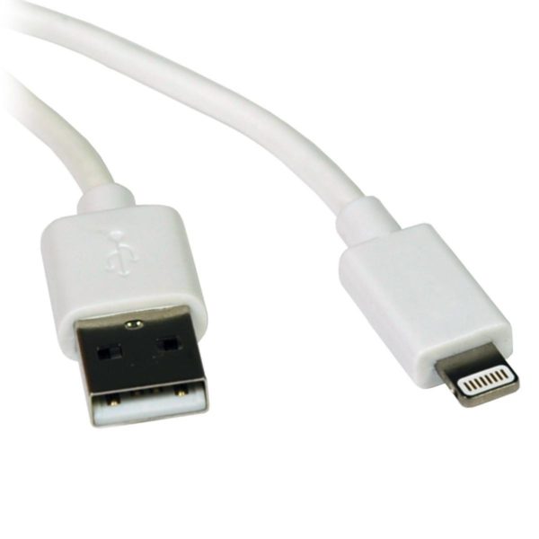 Cable Lightning 0.91M Blanco Usb Ipad Iphone Ipod - M100-003-WH - Imagen 3