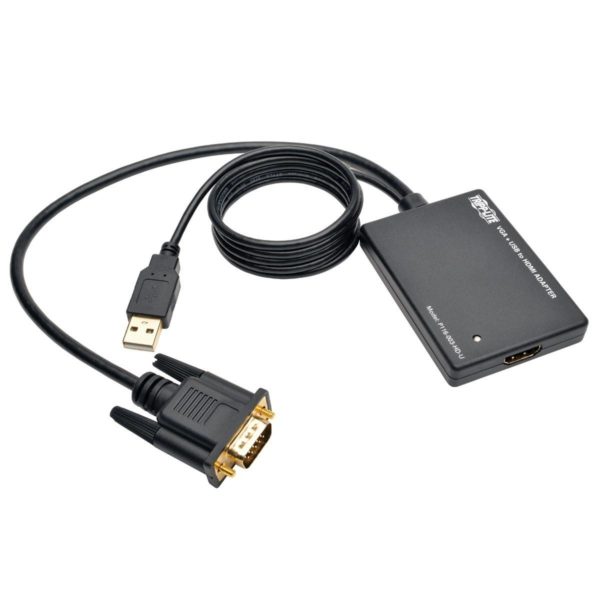 Adaptador Tripp Lite P116 003 Hd U Vga A Hdmi Con Audio Negro - P116-003-HD-U