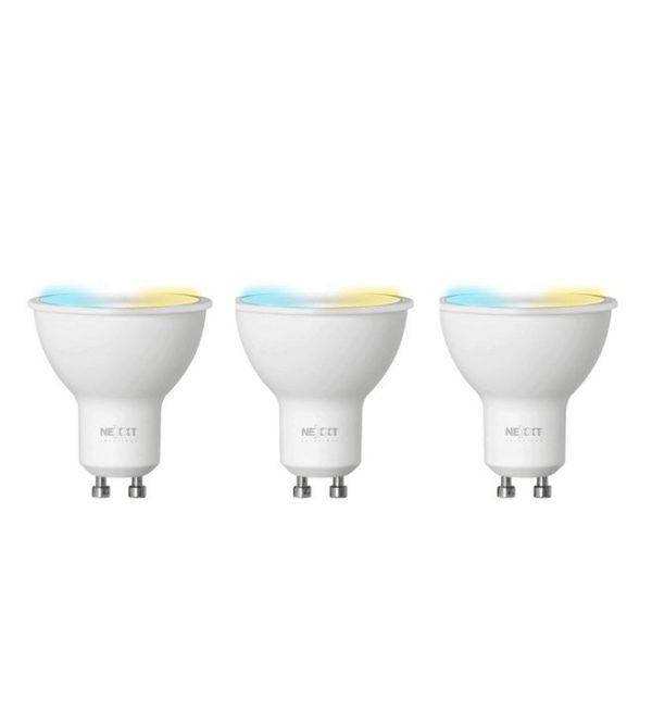 Foco Inteligente Nexxt NHB-W310 - Wi-Fi - 400 Lúmenes - GU10 - Blanco - 3 Piezas - NHB-W3103PK