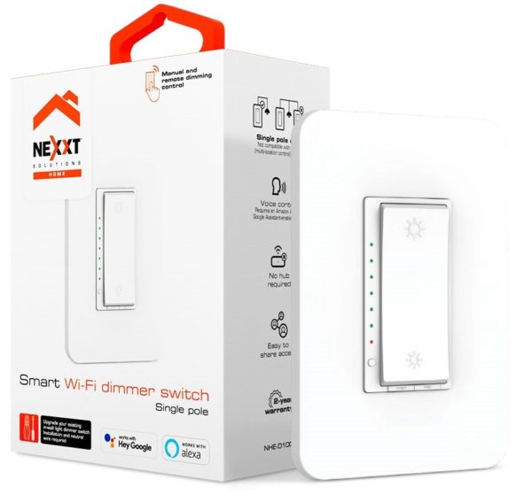 Atenuador Nexxt NHE-D100 - Control de Voz - Blanco - NHE-D100