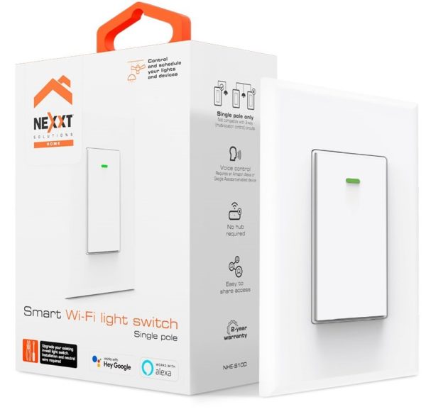 Interruptor Nexxt NHE-S100 - Wi-Fi - Blanco - NHE-S100