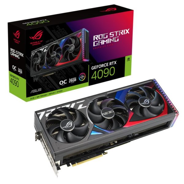 Tarjeta de Video ASUS ROG Strix GeForce RTX 4090 OC Edition - 24GB - 384-bit - PCI-E 4.0 - GDDR6X - HDMI - DisplayPort  - ROG-STRIX-RTX4090-O24G-GAMING