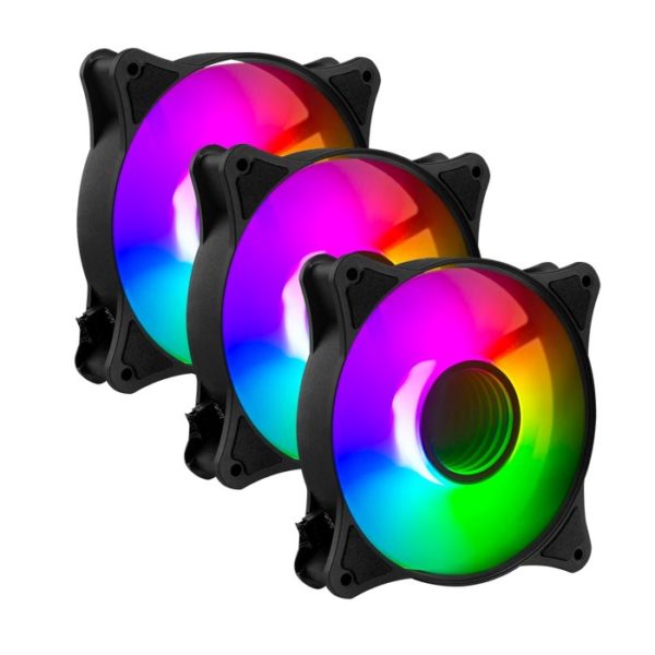 Kit de Ventiladores Balam Rush Eolox Blaze EX90K - 120mm - 3 Pines - RGB - 3 Piezas - BR-937948