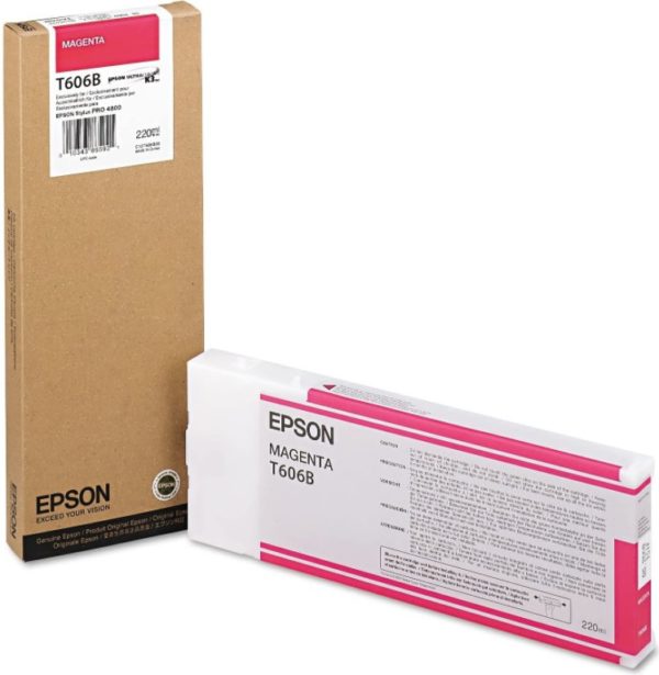 Tinta Epson T606 UltraChrome K3 - Magenta - 220ml - T606B00