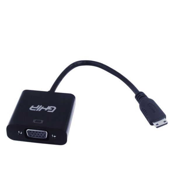 Convertidor GHIA ADAP-2 - Mini HDMI a VGA - Negro - ADAP-2