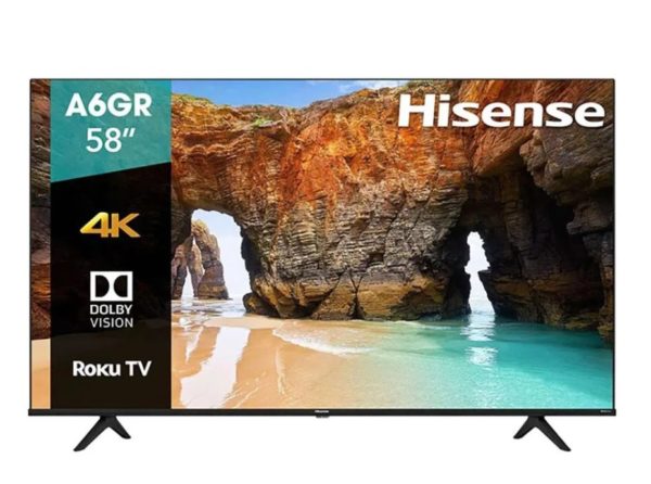 Pantalla Smart TV Hisense 58A6GR - 58" - 4K Ultra HD - Wi-Fi - HDMI - USB - 58A6GR