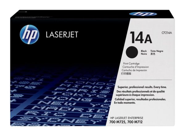 Cartucho de Tóner HP 14A - Negro - LaserJet - Original (CF214A) - CF214A