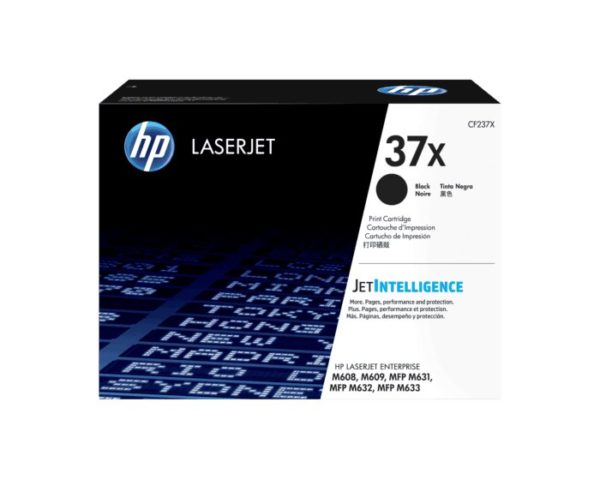 Cartucho de Tóner HP 37X - Negro - LaserJet - Original (CF237X) - CF237X