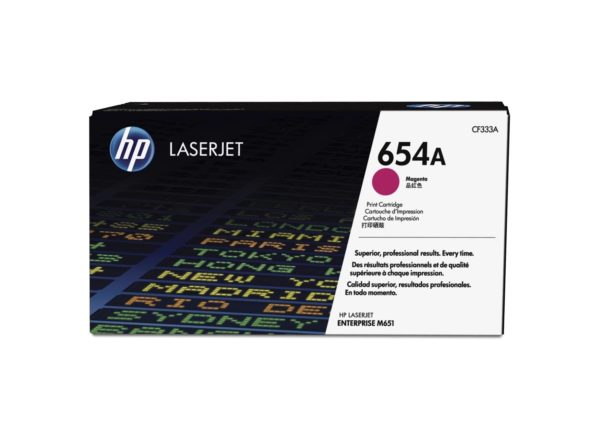 Cartucho de Tóner HP 654A - Magenta - LaserJet - Original (CF333A) - CF333A