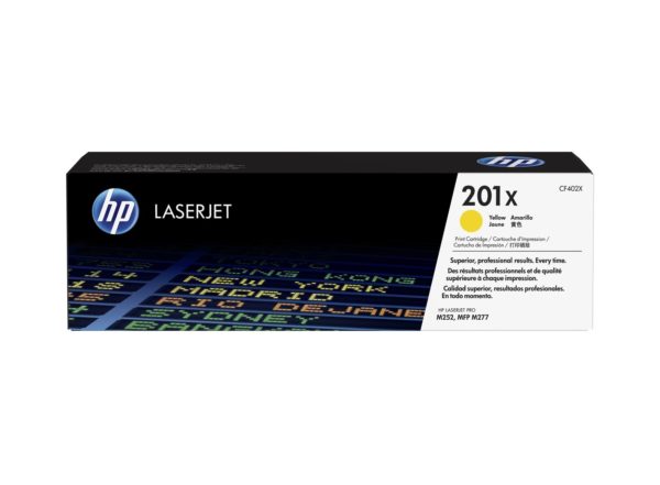 Cartucho de Tóner HP 201X - Amarillo - LaserJet - Original (CF402X) - CF402X