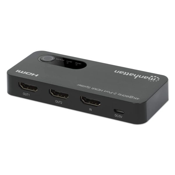 Video Splitter Manhattan 207614 - HDMI a 2x HDMI - Negro - 207614