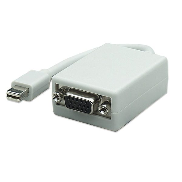 Convertidor Manhattan - Mini-DisplayPort a VGA - Blanco - En Bolsa - 322508