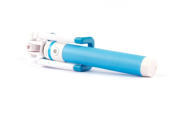 Selfie stick Naceb - 74 CM - 3.5 mm - Azul  - NA-595AZ