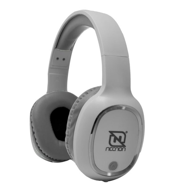 Audífonos Necnon NBH-04 PRO - 3.5mm - Bluetooth - Blanco con Plata - NBAB042100