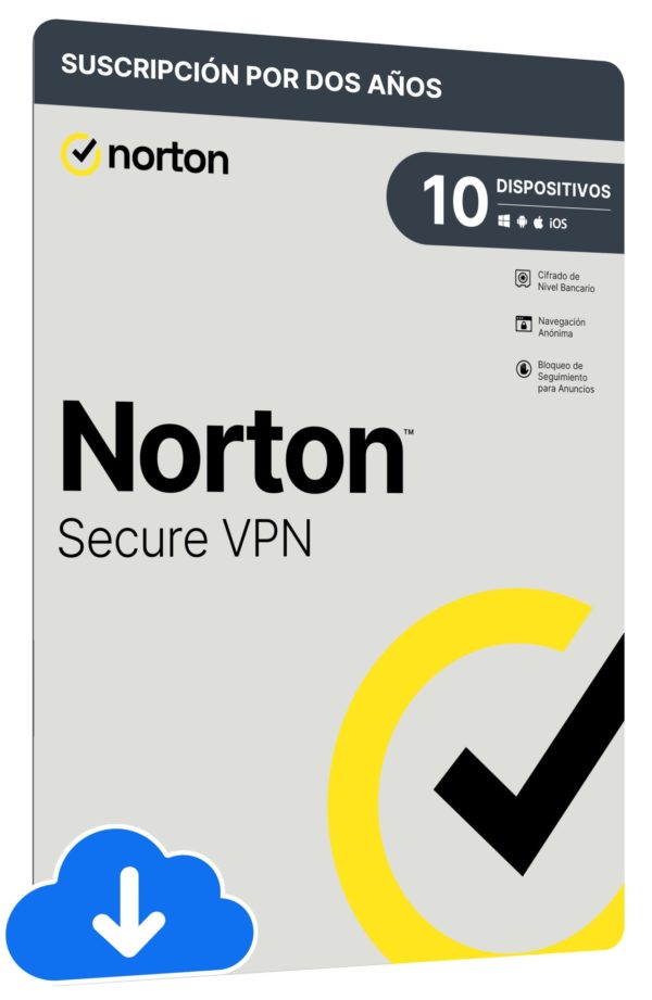 Antivirus Norton Wi-Fi VPN Privacidad Segura - 10 Dispositivos - 2 Años - 21416048