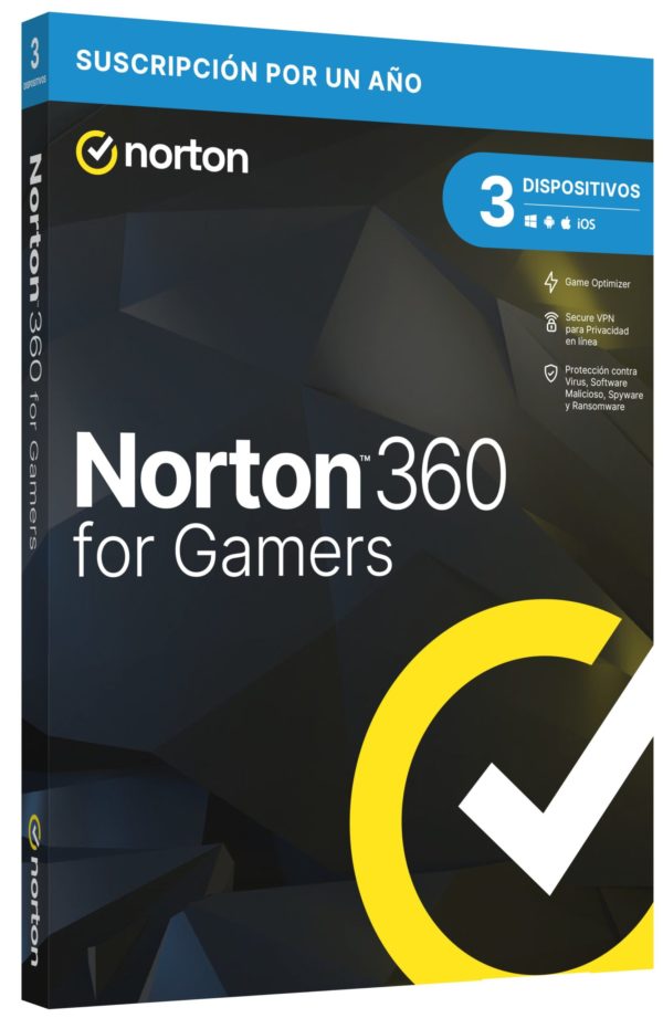 Antivirus Norton 360 For Gamers - 3 Dispositivos - 1 Año - Caja - TMNR-023