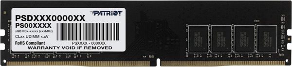 Memoria RAM PATRIOT Signature Line - DDR4 - 16GB - 2400MHz - UDIMM - para PC - PSD416G24002