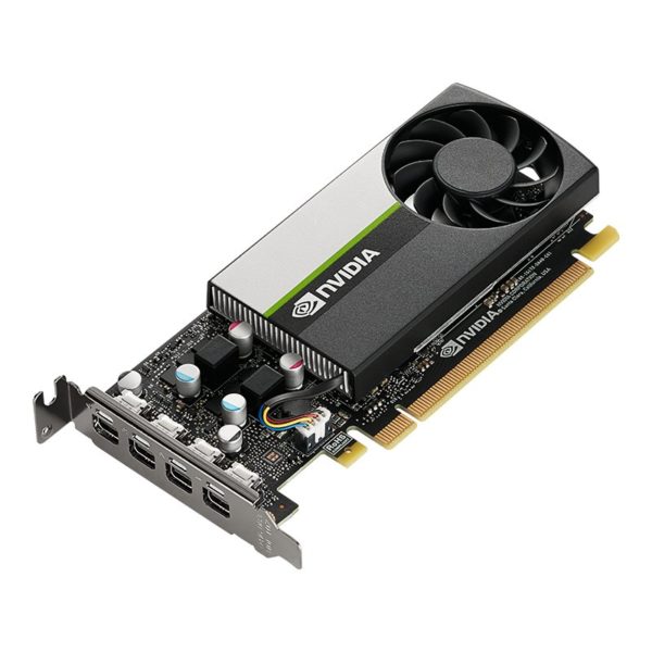 Tarjeta de Vídeo PNY NVIDIA T1000 - 4GB - 128-bit - PCI-E 3.0 - GDDR6 - Mini Display Port - VCNT1000-PB