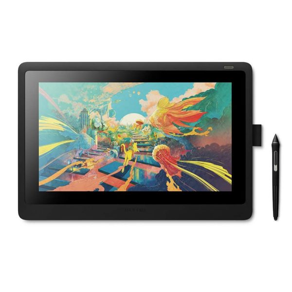 Tableta Gráfica Wacom Cintiq 16 - 16" - 8192 pdp - 5080 lpi - USB-C - Mac/Windows - Negro - DTK1660K0A