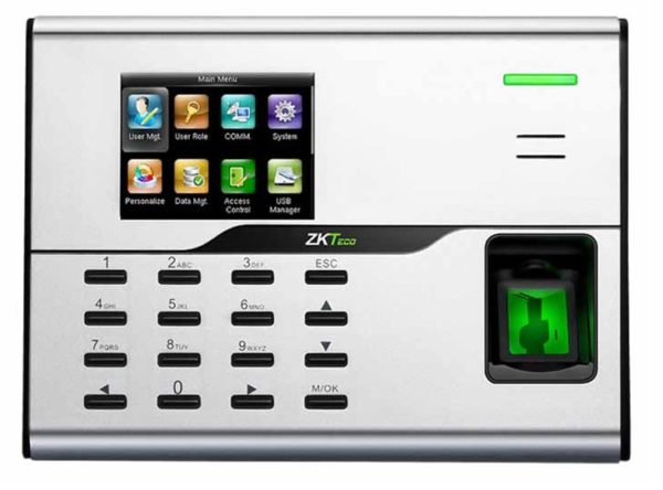 Control de Acceso Biométrico ZK Teco UA860 - 3000 Usuarios - Lector de Huella - Ethernet - Wi-Fi - UA860