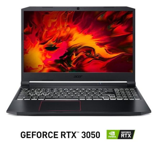 Laptop Gamer Acer Nitro 5 AN515-55-53E5 - NVIDIA GeForce RTX 3050 - 15.6" - Intel Core i5-10300H - 8GB - 256GB SSD - Windows 10 Home - Teclado y Sistema Operativo en Inglés - NH.QB0AA.001