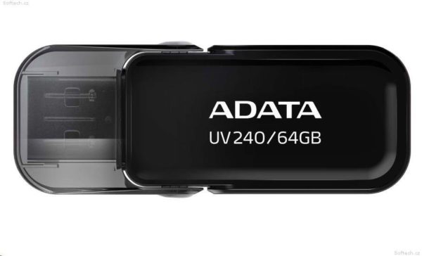 Memoria USB ADATA UV240 - 64GB - USB 2.0 - Negro - AUV240-64G-RBK