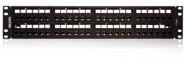 Panel de Parcheo Belden - Cat6 - 48 Puertos - RV6PPF2U48BK