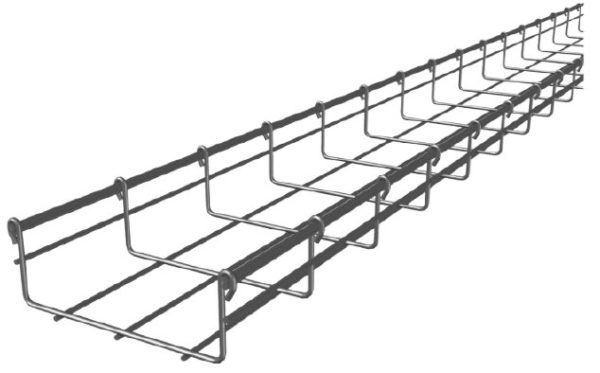 Canaleta Charofil CH-54-150EZ - Tipo Malla - 54mm x 150mm x 3m - Con Acabado Electro Zinc - CH-54-150EZ