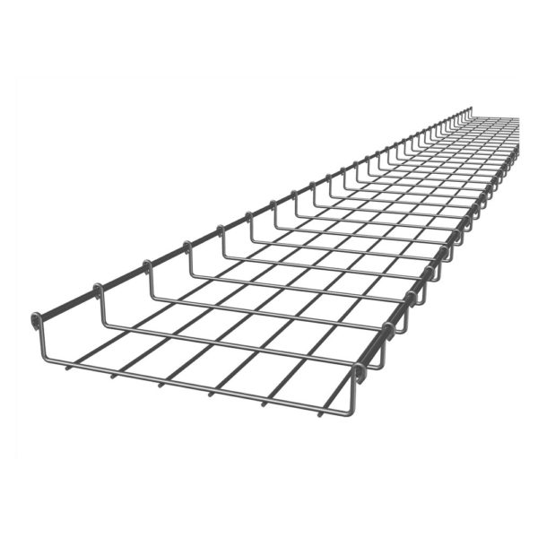 Canaleta Charofil CH-54-300EZ - Tipo Malla - 54mm x 300mm x 3m - Con Acabado Electro Zinc - CH-54-300EZ