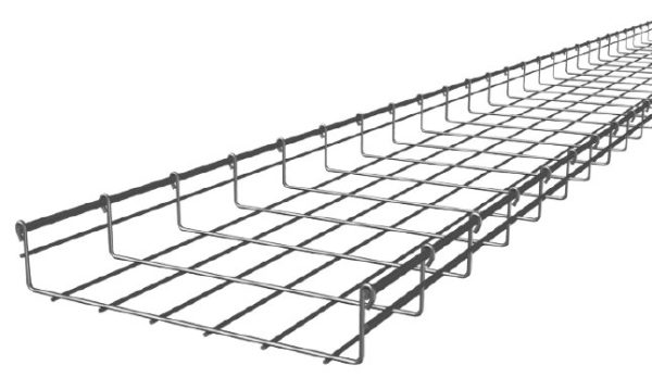 Charola Charofil - Tipo Malla - 66mm x 300mm x 3m - Acabado Electro Zinc - MG-50-435EZ