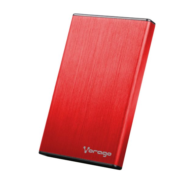Enclosure Gabinete Vorago Hdd 102 Para Ssd/Hdd 2.5p Sata Usb 2.0 Color Rojo - HDD-102 ROJO