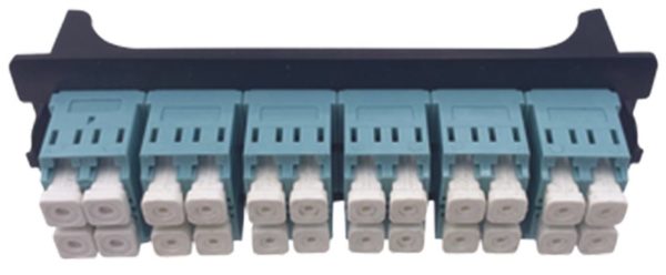 Placa Acopladora LinkedPRO - 12 Acopladores LC Duplex - Para Fibra Multimodo - LP-FO-LC-D12-MM