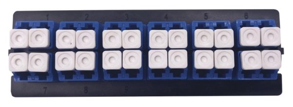 Placa Acopladora LinkedPRO - 12 Acopladores LC Duplex - Para Fibra Monomodo - LP-FO-LC-D12-SM