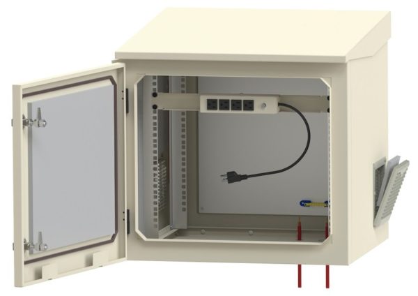 Gabinete LinkedPRO - 19" - 9U - Ventiladores y Termostato - LP-FORTE-09U-R3 - Imagen 2