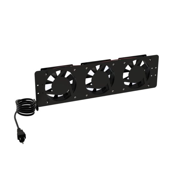 Ventilador LinkedPRO LPVENT03BASIC - 110 Vca - 12 x 12 cm - Clavija para Gabinete de Piso - 3 Ventiladores - LPVENT03BASIC