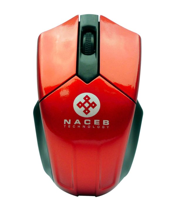 Mouse Naceb Na 273R Inalámbrico Usb Rojo - NA-273R