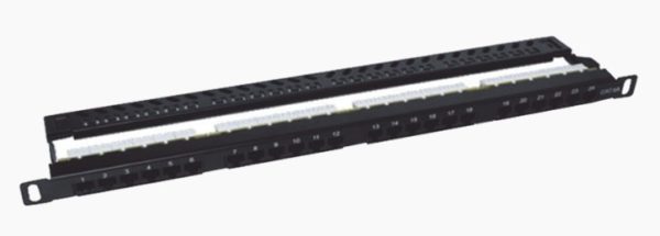 Panel de Parcheo de Impacto LinkedPRO - Cat6a - 24 Puertos - Sin Blindaje - LPPPCU6A24P