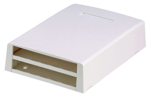 Caja de Montaje Panduit - Superficie - Para 12 Módulos Mini-Com - Blanco - CBXF12WH-AY