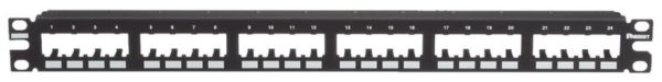 Panel de Parcheo Panduit CPP24FMWBLY - 24 Puertos - 1U - Mini-Com - Plano - Sin Blindaje - CPP24FMWBLY