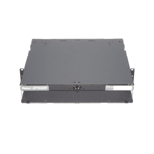 Panel de Distribución Panduit FCE2U - 2UR - Hasta 192 Fibras Óptica - Bandeja Deslizable - Negro - FCE2U