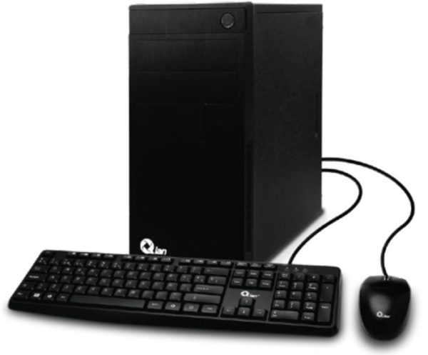 Computadora QIAN OPCX13-03 Torre - Intel Core i3-13100 - 16GB - 480GB SSD - Windows 11 Home - Incluye Teclado y Mouse - QPI-OPCX13-03