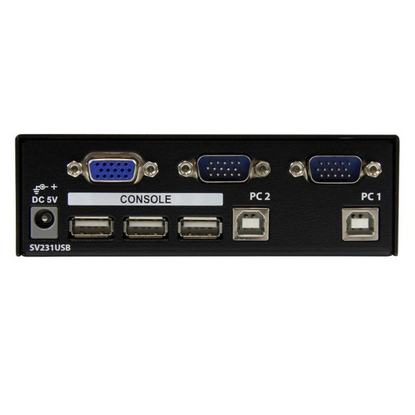 KVM StarTech.com - 3 Puertos VGA - 3x USB-A - 2x USB-B - SV231USB - Imagen 2