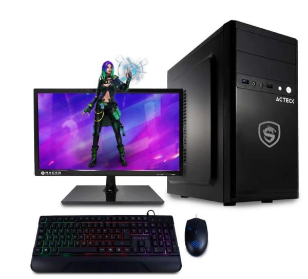 Computadora SuperGamer SG-CE002 Torre - Intel Celeron G5905 - 8 GB - 240 GB SSD - Windows 10 de Prueba - Incluye Monitor, Teclado y Mouse - 702735759467