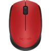 Mouse Óptico Logitech M170 Inalámbrico Usb Rojo - 910-004941
