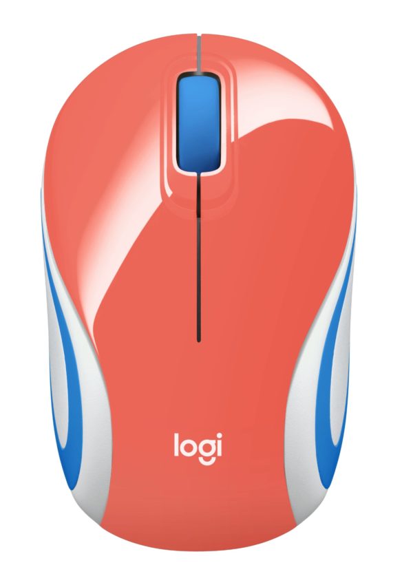 Mouse Logitech Mini M187 Inalámbrico Usb Coral - 910-005362