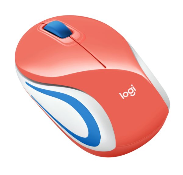Mouse Logitech Mini M187 Inalámbrico Usb Coral - 910-005362 - Imagen 3