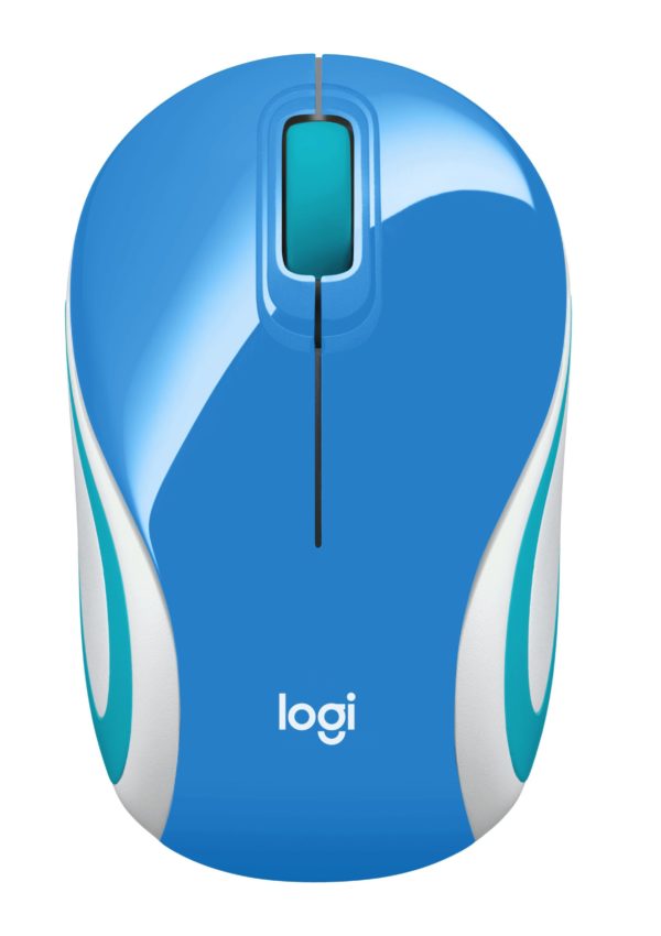 Mouse Logitech Mini M187 Inalámbrico Usb Azul - 910-005360